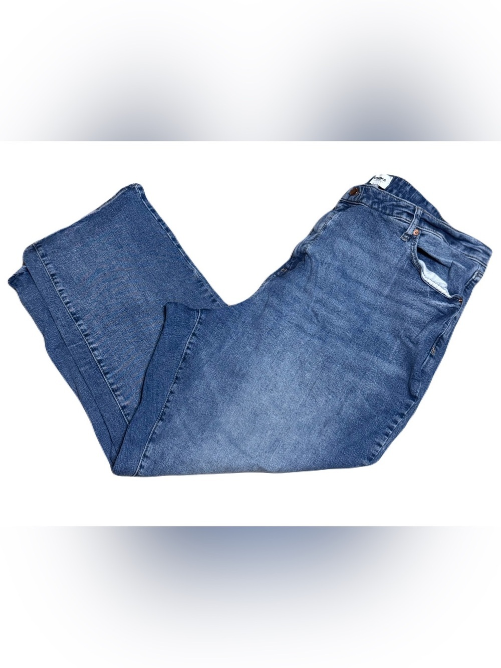 Sonoma Goods For Life Curvy High Rise Straight Leg Jeans 24W Medium Wash
